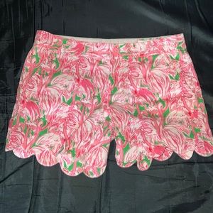 Lilly Pulitzer Buttercup Flamingo Shorts 00